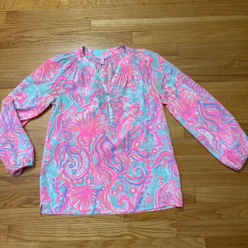 Lilly Pulitzer EUC Elsa Medium XS silk